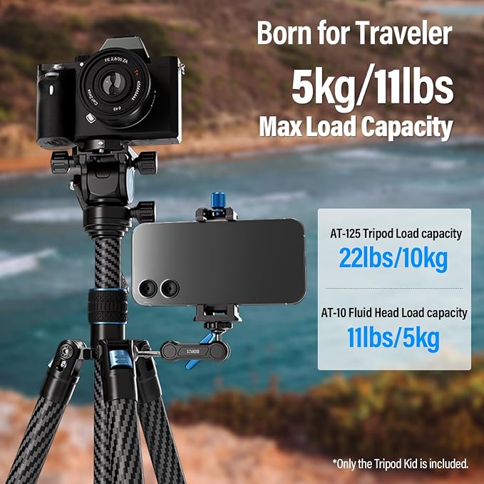 SIRUI Carbon Fiber Tripod Lightweight 2lbs - Image 8