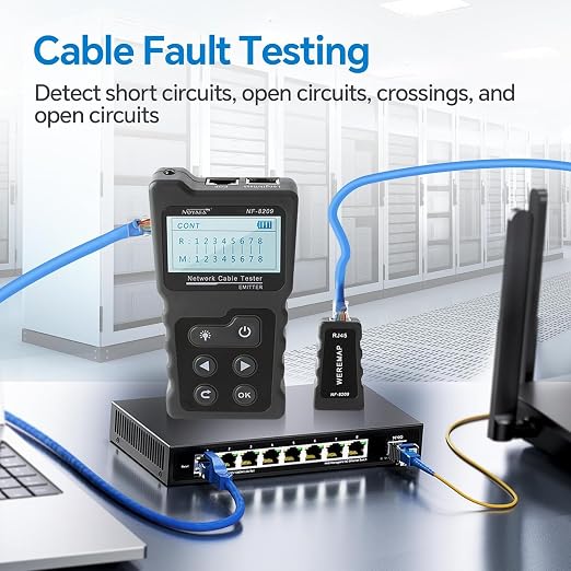 NOYAFA NF-8209 Network Cable Tester, Ethernet Cable Wire Tester - Image 5