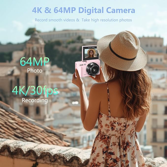 4K Digital Camera for Photography, 64MP Vlogging Camera for YouTube - Image 3
