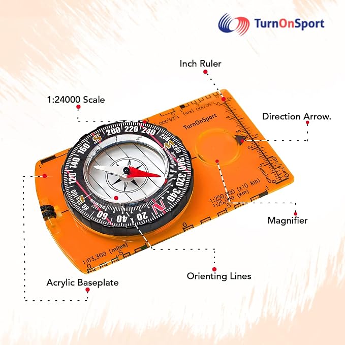 TurnOnSport Orienteering Compass - Image 2