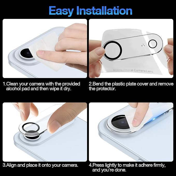 WHPXJY 2025 New Upgrade for 3 pack iPhone Air Camera Lens Protector-Tempered - Image 7
