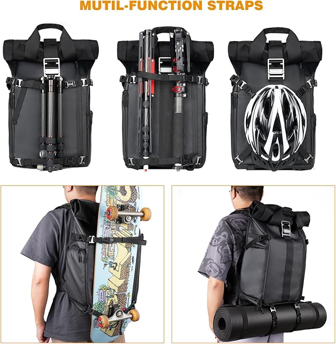 Besnfoto Camera Backpack Waterproof Camera Bag Satchel - Image 3