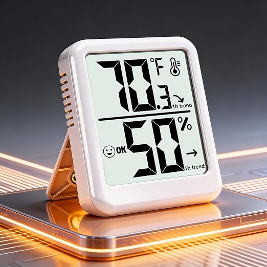 Room Thermometer Indoor Hygrometer Humidity Meter Gauge Digital Temperature and - Image 2