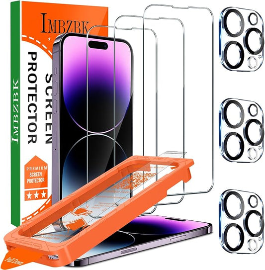 IMBZBK 3 Pack Screen Protector for iPhone 14 Pro Max Accessories, Case Friendly by IMBZBK