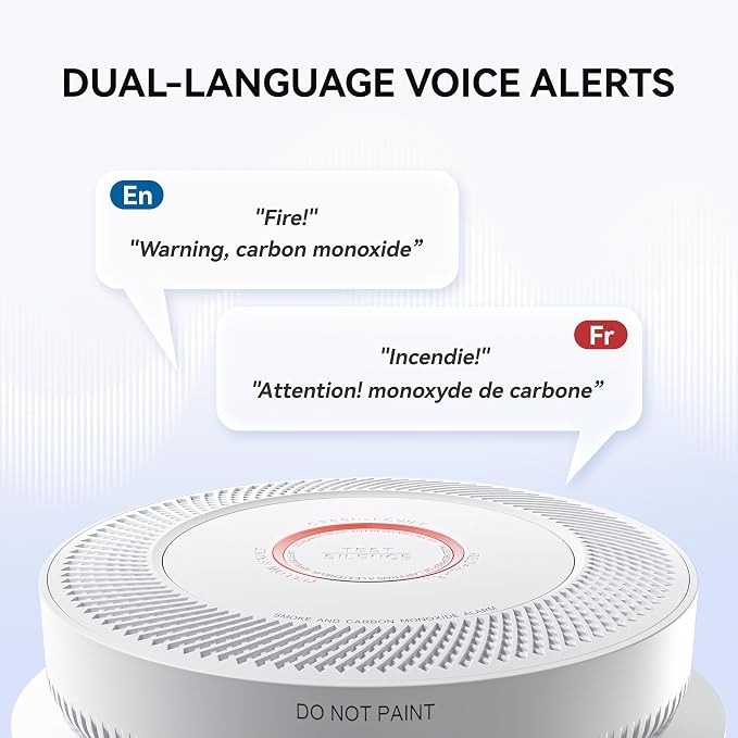 SITERWELL Hardwired Interconnected Smoke and Carbon Monoxide Detector, 10 Year - Image 7