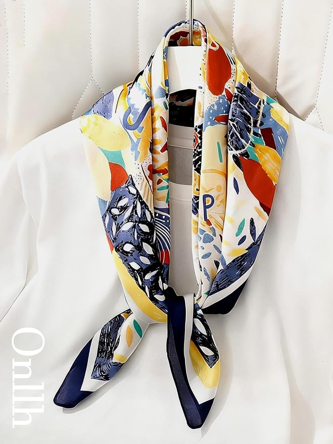 Silky Scarf for Women Lightweight Satin Bandanas Neck Hair Wrap For Sleeping - Image 3