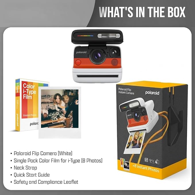 Polaroid Flip Instant Camera + Color Film Bundle - Image 7