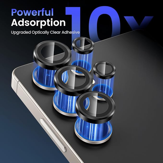 Tensea (3+2PCS Compatible with Samsung Galaxy S25 Ultra Camera Lens Protector - Image 4