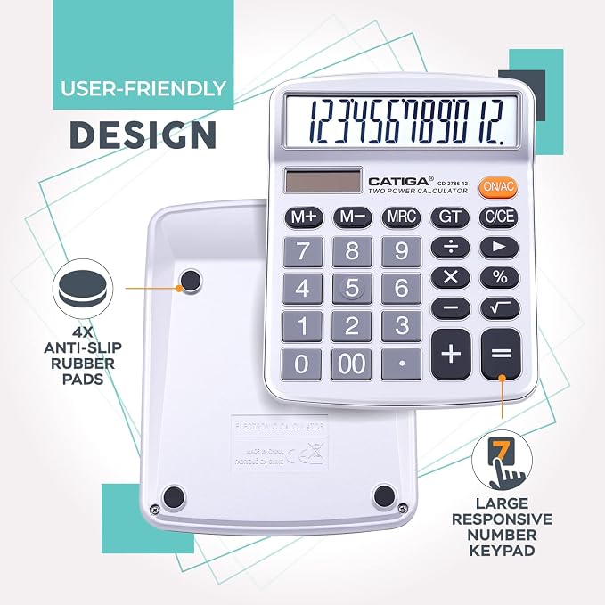 CATIGA 12 Digits Desktop Calculator - Image 5