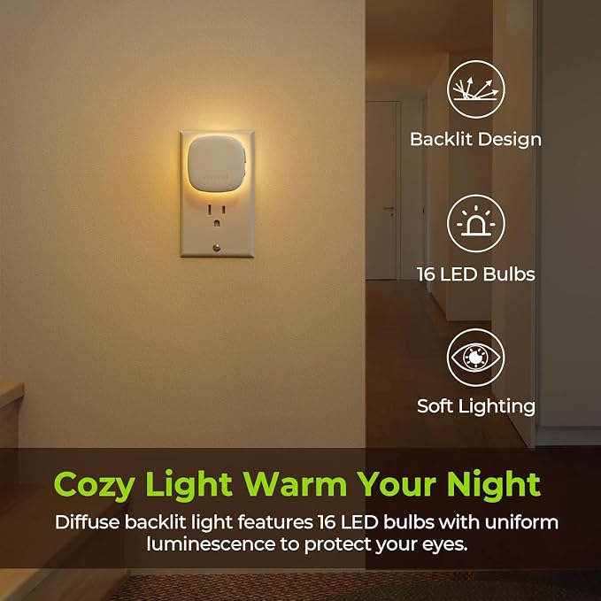 AUVON Plug-in LED Backlit Night Light - Image 2