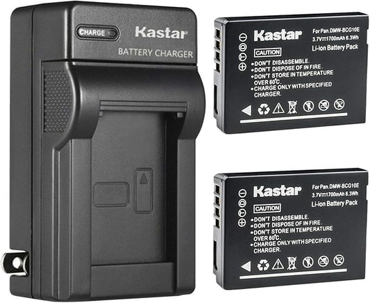 Kastar 2-Pack DMW-BCG10 Battery and AC Wall Charger Replacement by Kastar