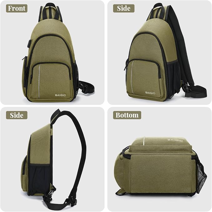 BAIGIO Camera Sling Bag Small Camera Backpack - Image 9
