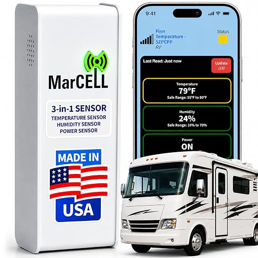 MarCELL Cellular Temperature, Humidity & Power Monitor by MarcellMonitoringSystems