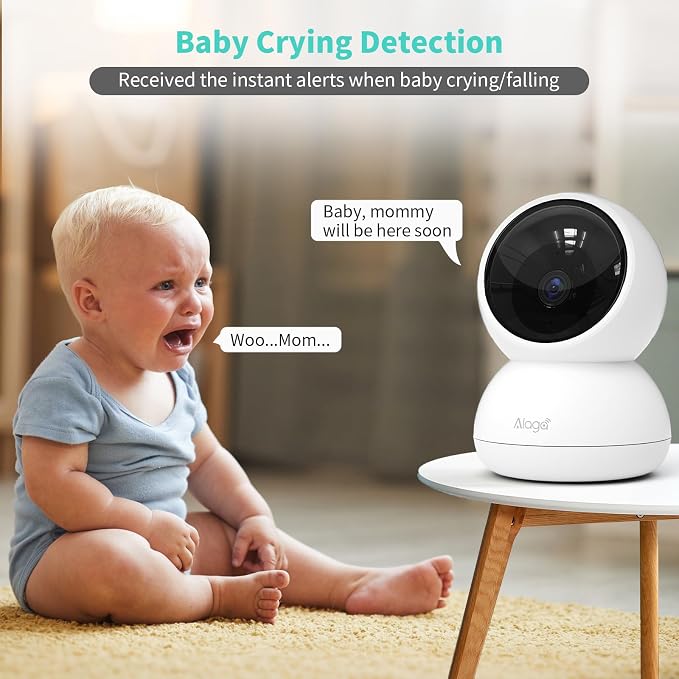 Alaga 3K Indoor Security Camera, 5G and 2.4G WiFi, 360° Pan and Tilt, AI Human - Image 4