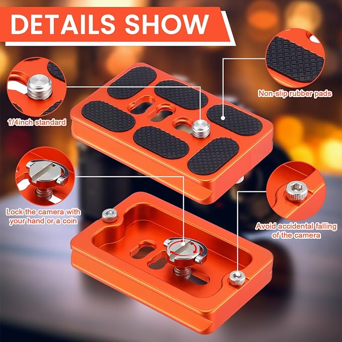 Frienda 2 Pieces Metal Quick Release Plate - Image 2