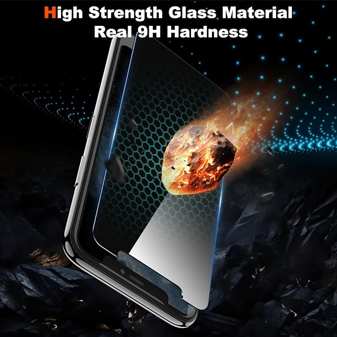 YMHML 2 Pack Compatible for iPhone 11 Pro Max/Xs Max Privacy Screen Protector - Image 3