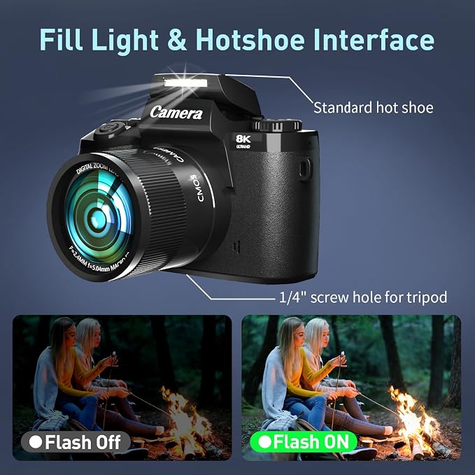 8K Digital Camera, 64MP WiFi Cameras - Image 8