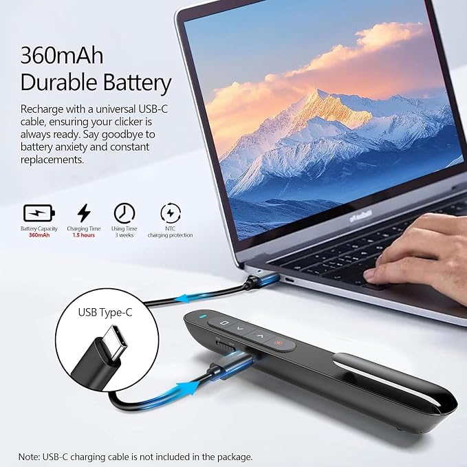 Norwii Rechargeable Bluetooth Presentation Clicker - Image 3