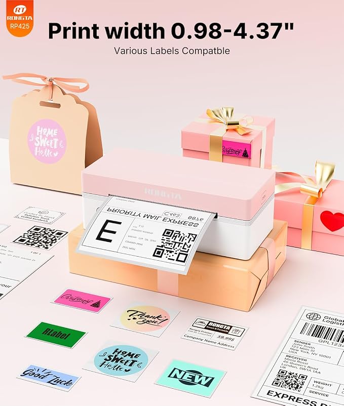 Rongta 4x6 Bluetooth Thermal Label Printer, Wireless Shipping Label Printers - Image 4