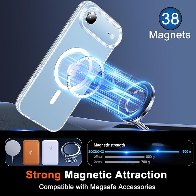for iPhone Air Case Clear, Magnetic iPhone 17 Air Case - Image 4