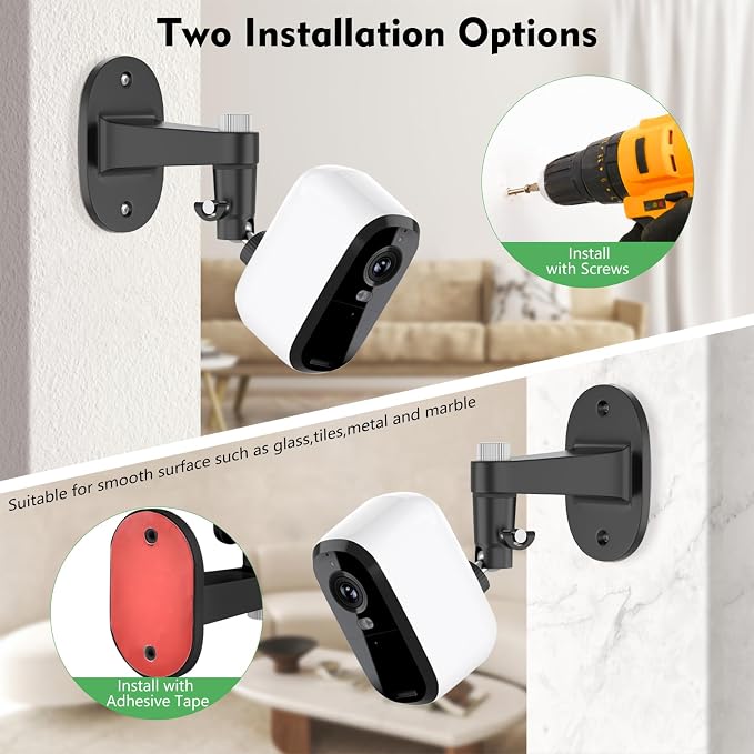 2Pack Adjustable Mount for Arlo Essential 2K Indoor/Outdoor, for Arlo Pro - Image 5