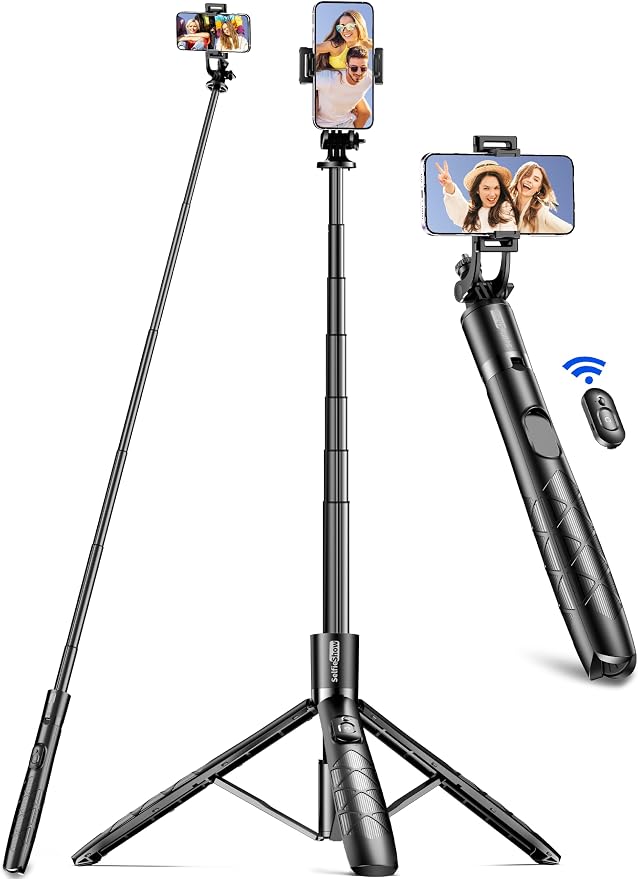 Aluminum 71" Phone Tripod, Travel Tripods by SelfieShow