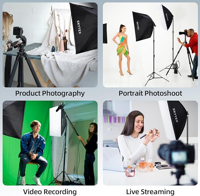 Skytex Softbox Lighting Kit 1Pack 20x28in Soft Box | 85W 2700-6400K E27 LED - Image 6