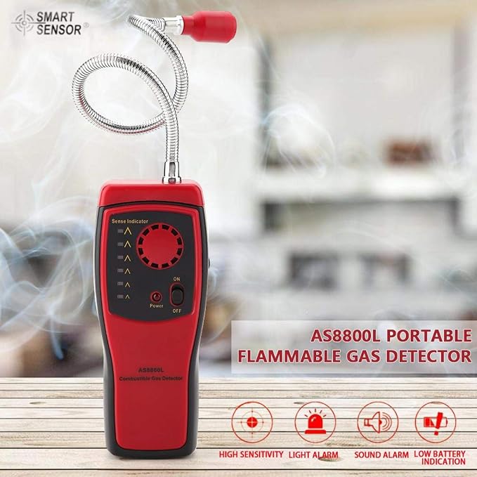 SMART Sensor AS8800L Flammable Gas Detector to Locate Gas Leaks Source Analyzer - Image 6