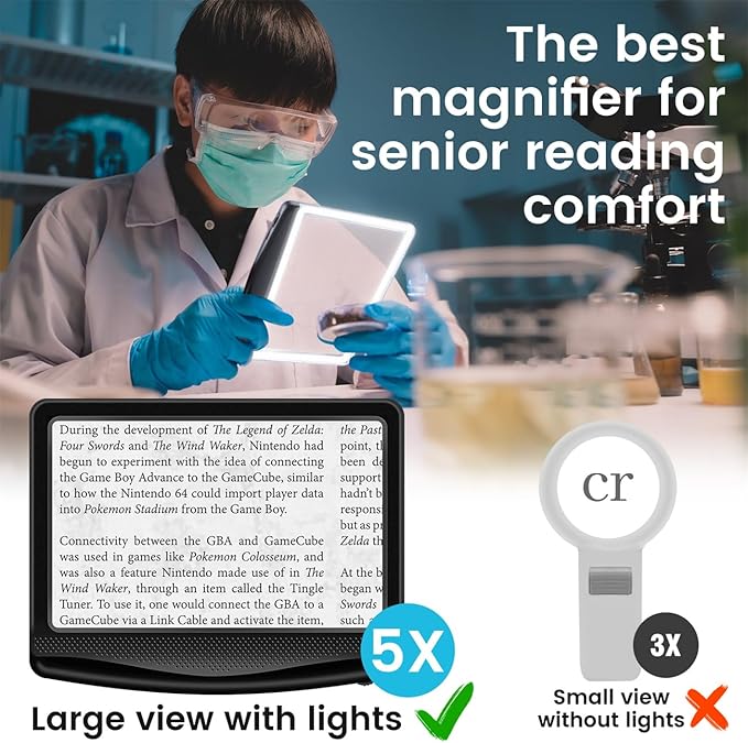 Rechargeable 5X Magnifying Glass - Image 4
