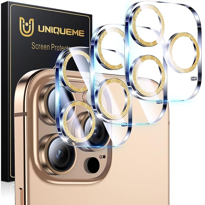 UniqueMe for 3 Pack iPhone 16 Pro/iPhone 16 Pro Max Camera Lens Protector by UniqueMe