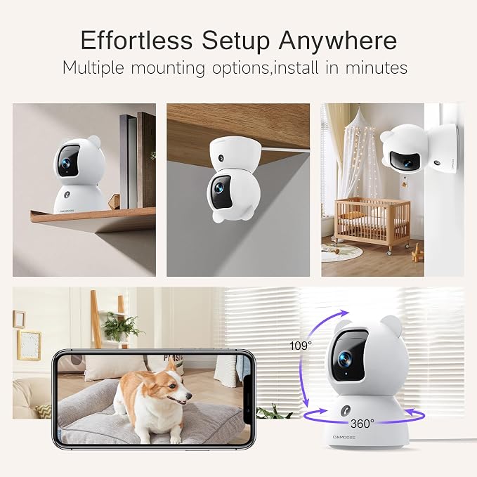 2.5K Pet Camera Indoor with Phone App, Dog/Cat Camera | 4MP Indoor Camera - Image 8