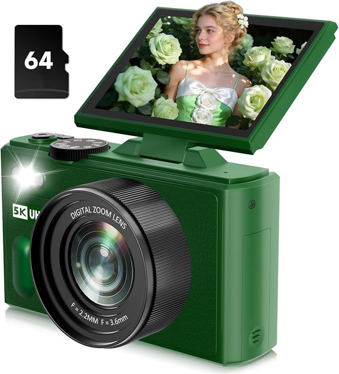 5K Digital Camera for Photography, 80MP Digital Camera by CEYE