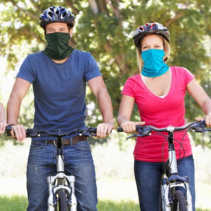 Geyoga 6 Pieces Summer UV Protection Cooling Neck Gaiter Face Clothing Neck - Image 7