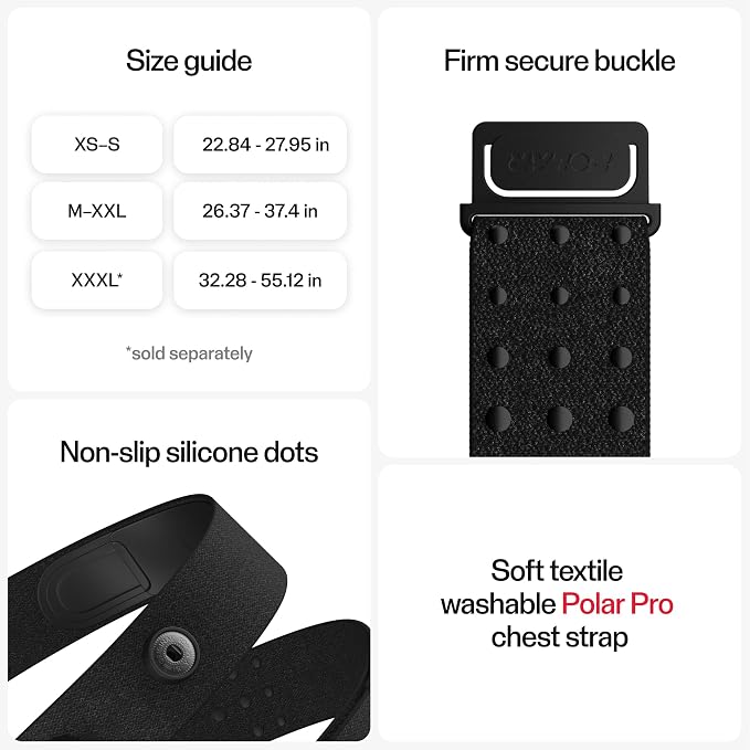 Polar H10 Heart Rate Monitor Chest Strap - Image 4