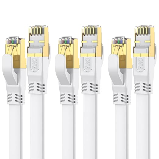 Cat 8 Ethernet Cable 6 FT 3Pack, Outdoor&Indoor High Speed Heavy Duty Network by Unknown
