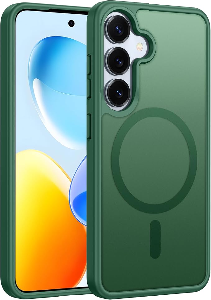 FNTCASE for Samsung Galaxy S25 Case: Magnetic Translucent Matte Shockproof Slim by FNTCASE