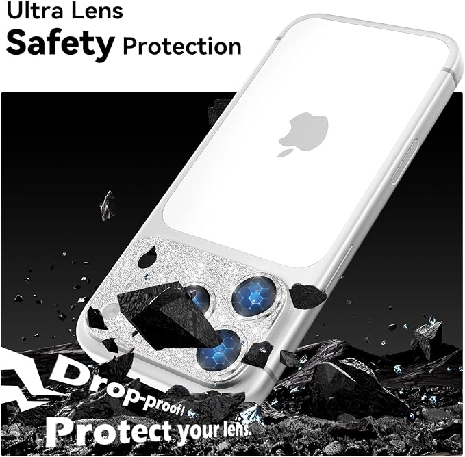 imluckies Compatible with iPhone 17 Pro Max Camera Lens Protector Bling - Image 5