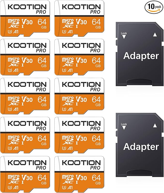 KOOTION 64GB Micro SD Card 10-Pack by KOOTION