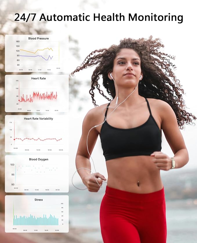 Smart Bracelet for Women Men, Health Activity Fitness Trackers, 24H Sleep - Image 4