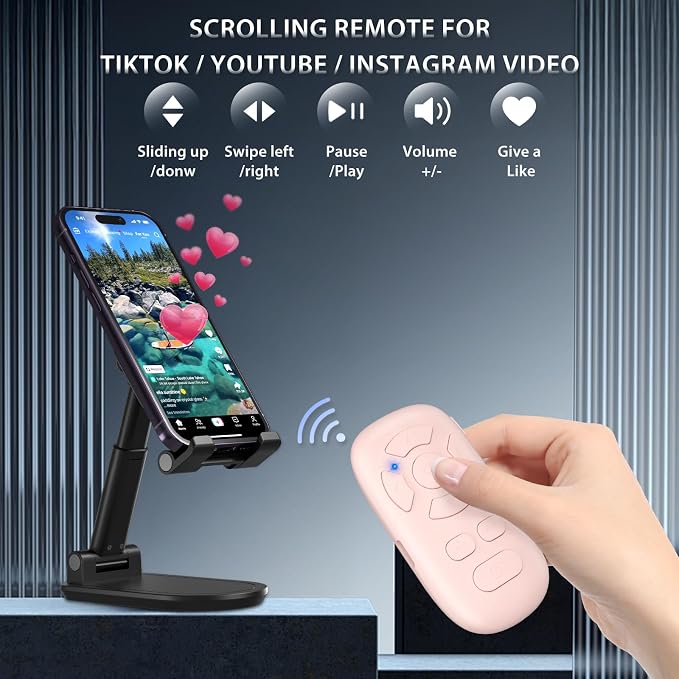 Wireless Camera Remote Control for iPhone & Android, TikTok Scrolling Remote - Image 2