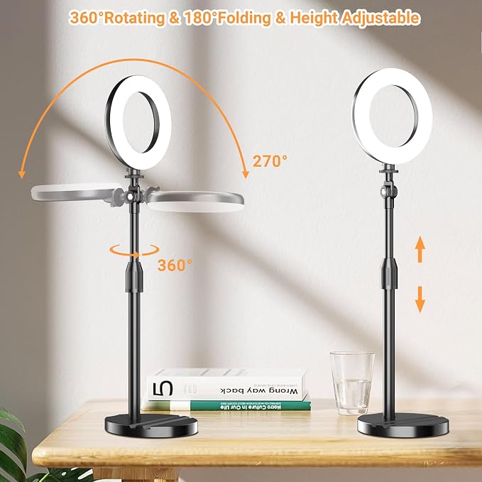 Portable Travel Ring Light for Laptop Zoom Video Conference, Small Halo Lighting - Image 4