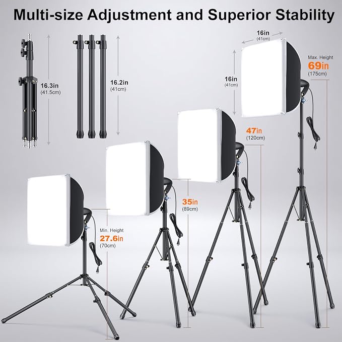 LINCO Lincostore Softbox Photography Lighting Kit - Image 6