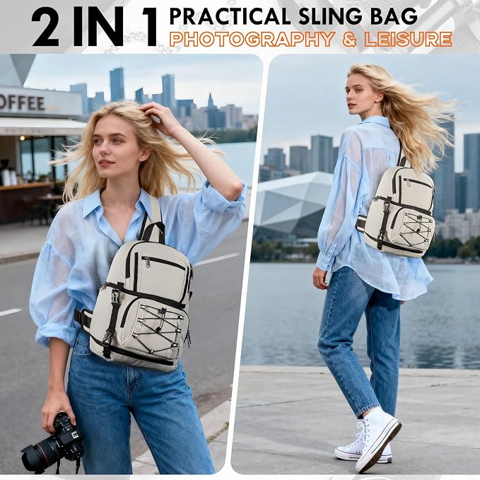 RAINSMORE Camera Bag, DSLR & Mirrorless Camera Sling Bag - Image 5
