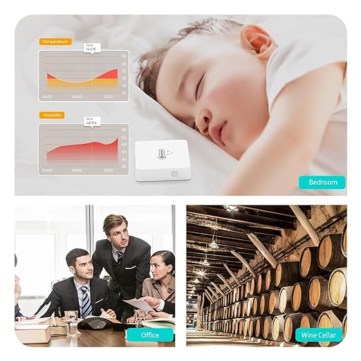 THIRDREALITY Zigbee Temperature and Humidity Sensor Lite, Smart Thermometer and - Image 3