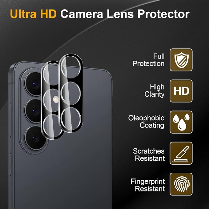 3 Pack Camera Lens Protector for Samsung Galaxy S26/S26 Plus/S26+, Tempered - Image 5