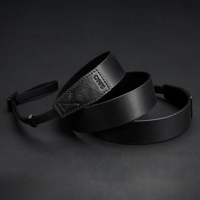 Crazy Horse Leather Camera Strap, Vintage Camera Strap, Adjustable Camera Neck - Image 7