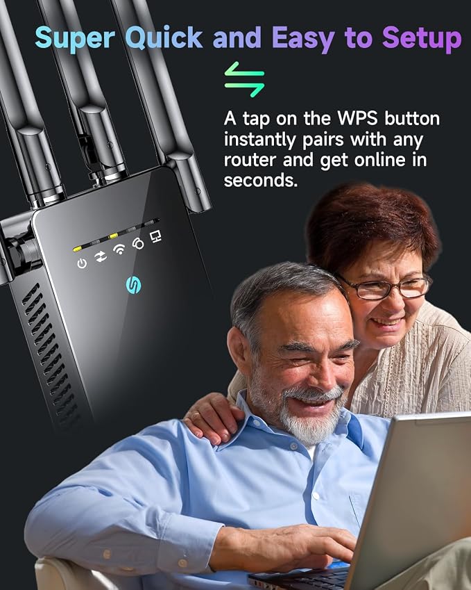 2026 WiFi Extender, WiFi Signal Booster Cover up to 14770 sq.ft - Image 5
