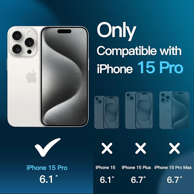 JETech Screen Protector for iPhone 15 Pro 6.1-Inch - Image 3