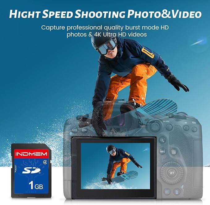 SD Card 1GB Class 4 Flash Memory Cards MLC Stanard Secure Digital Cards Camera - Image 3