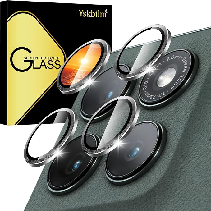Compatible with Motorola Moto Edge 2025 Camera Lens Protector, Individual Metal by Unknown